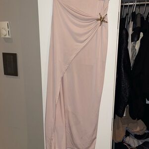 Elegant Pink Wrap Skirt